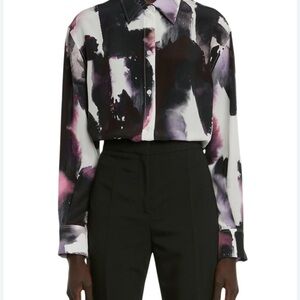 Alexander McQueen Black and Pink Shirt